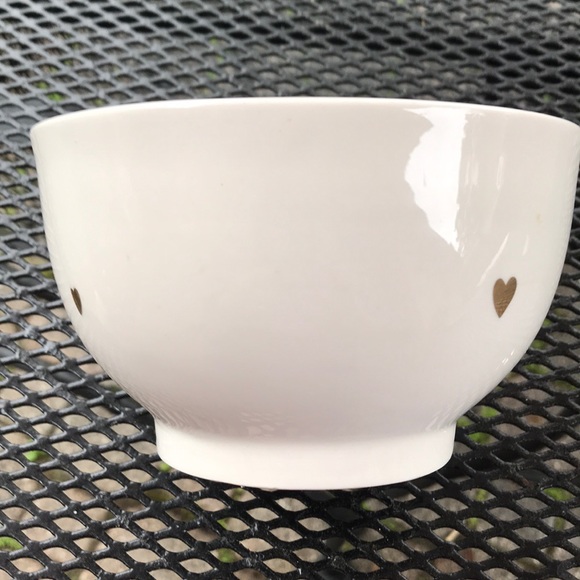 West Elm Gold Heart bowl Valentine With Love